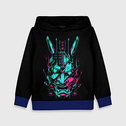 Толстовка-худи детская Cyber Samurai, цвет: 3D-синий