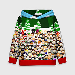 Толстовка-худи детская Южный Парк South Park, цвет: 3D-красный