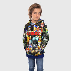 Толстовка-худи детская ROBLOX, цвет: 3D-синий — фото 2