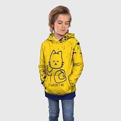 Толстовка-худи детская AMONG US - КОТИК, цвет: 3D-синий — фото 2