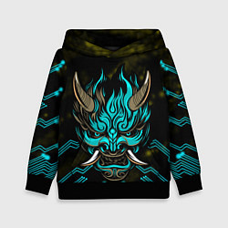 Толстовка-худи детская SAMURAI CYBERPUNK 2077, цвет: 3D-черный