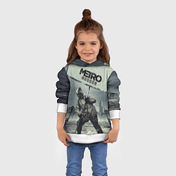 Толстовка-худи детская Metro Exodus, цвет: 3D-белый — фото 2