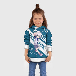 Толстовка-худи детская Киллуа Золдик, цвет: 3D-белый — фото 2