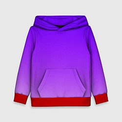 Толстовка-худи детская Фиолетовый космос, цвет: 3D-красный