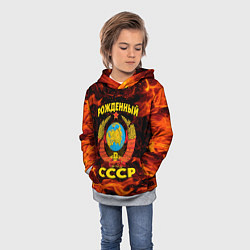 Толстовка-худи детская СССР, цвет: 3D-меланж — фото 2