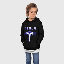 Толстовка-худи детская TESLA, цвет: 3D-белый — фото 2