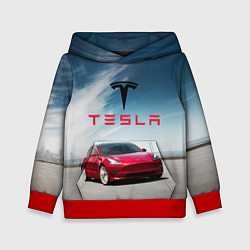 Детская толстовка Tesla Model 3