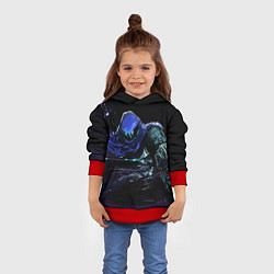 Толстовка-худи детская Omen, цвет: 3D-красный — фото 2