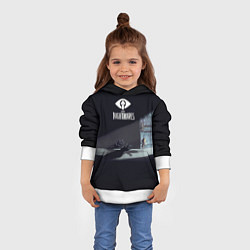 Толстовка-худи детская Little Nightmares Руки, цвет: 3D-белый — фото 2