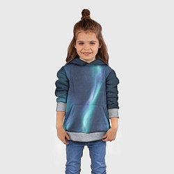 Толстовка-худи детская Северное Сияние, цвет: 3D-меланж — фото 2