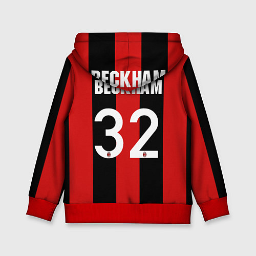 Детская толстовка Форма Милан Бекхэм / 3D-Красный – фото 2