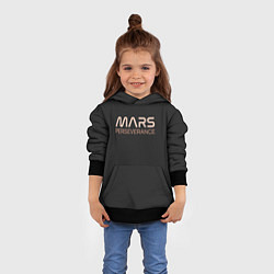 Толстовка-худи детская Mars, цвет: 3D-черный — фото 2