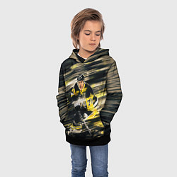 Толстовка-худи детская ЕВГЕНИЙ МАЛКИН, цвет: 3D-черный — фото 2