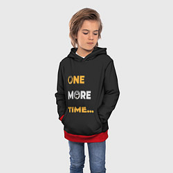 Толстовка-худи детская One More Time, цвет: 3D-красный — фото 2