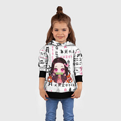 Толстовка-худи детская НЕЗУКО, цвет: 3D-черный — фото 2