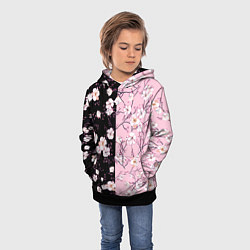 Толстовка-худи детская САКУРА SAKURA ВИШНЯ, цвет: 3D-черный — фото 2