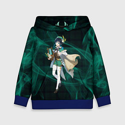 Толстовка-худи детская Genshin Impact - Venti, цвет: 3D-синий