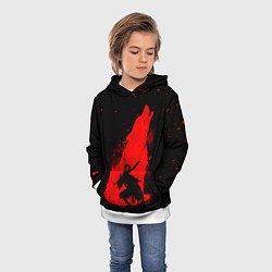 Толстовка-худи детская DARK SOULS ТЁМНЫЕ ДУШИ, цвет: 3D-белый — фото 2