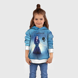 Толстовка-худи детская Nightwish, цвет: 3D-белый — фото 2