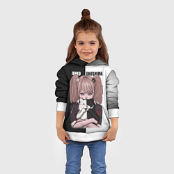 Толстовка-худи детская MONOKUMA JUNKO, цвет: 3D-белый — фото 2