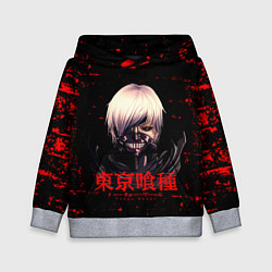 Толстовка-худи детская Токийский гуль Tokyo Ghoul, цвет: 3D-меланж