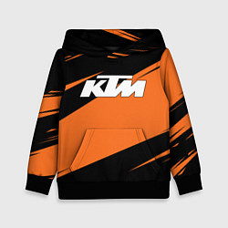 Толстовка-худи детская KTM КТМ, цвет: 3D-черный