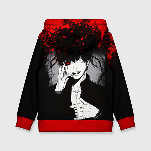 Детская толстовка ТОКИЙСКИЙ ГУЛЬ TOKYO GHOUL / 3D-Красный – фото 2