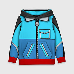 Толстовка-худи детская Куртка, цвет: 3D-красный