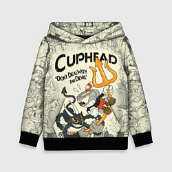 Детская толстовка Cuphead and Devil