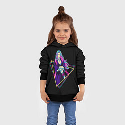 Толстовка-худи детская BLEACH - Рангику Мацумото, цвет: 3D-черный — фото 2