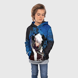 Толстовка-худи детская Тосиро Хицугая Блич, цвет: 3D-меланж — фото 2