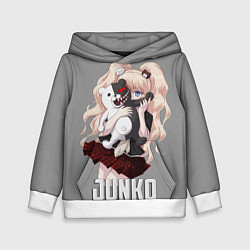 Толстовка-худи детская MONOKUMA JUNKO, цвет: 3D-белый