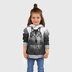 Толстовка-худи детская СТРАХА НЕТ СЛАВЯНЕ, цвет: 3D-меланж — фото 2