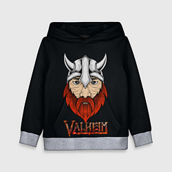 Толстовка-худи детская Valheim викинг, цвет: 3D-меланж