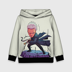 Толстовка-худи детская Vergil Big head, цвет: 3D-черный