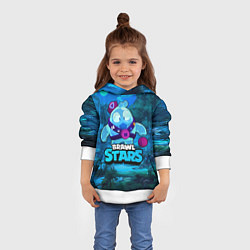 Толстовка-худи детская Сквик Squeak Brawl Stars, цвет: 3D-белый — фото 2