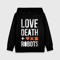 Толстовка-худи детская Love Death Robots, цвет: 3D-черный
