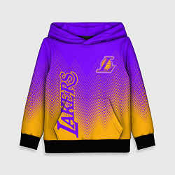 Толстовка-худи детская LOS ANGELES LAKERS ЛЕЙКЕРС, цвет: 3D-черный