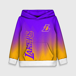 Толстовка-худи детская LOS ANGELES LAKERS ЛЕЙКЕРС, цвет: 3D-белый