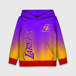 Толстовка-худи детская LOS ANGELES LAKERS ЛЕЙКЕРС, цвет: 3D-красный