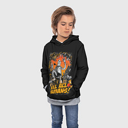 Толстовка-худи детская Кайдзю Бендер, цвет: 3D-меланж — фото 2