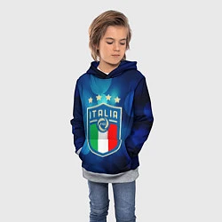 Толстовка-худи детская Сборная Италии, цвет: 3D-меланж — фото 2