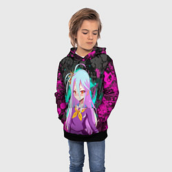 Толстовка-худи детская Малышка Широ, цвет: 3D-черный — фото 2