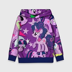 Толстовка-худи детская Twilight Sparkle, цвет: 3D-синий