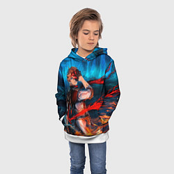 Толстовка-худи детская Tartaglia art, цвет: 3D-белый — фото 2
