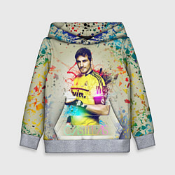 Толстовка-худи детская Iker Casillas, цвет: 3D-меланж