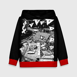 Толстовка-худи детская Initial d, цвет: 3D-красный