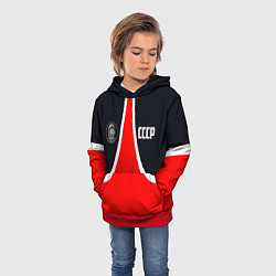 Толстовка-худи детская СССР ГАГАРИН, цвет: 3D-красный — фото 2