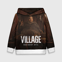 Толстовка-худи детская RESIDENT EVIL VILLAGE, цвет: 3D-белый