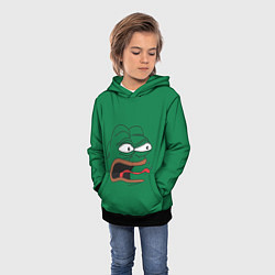 Толстовка-худи детская Pepe skin, цвет: 3D-черный — фото 2